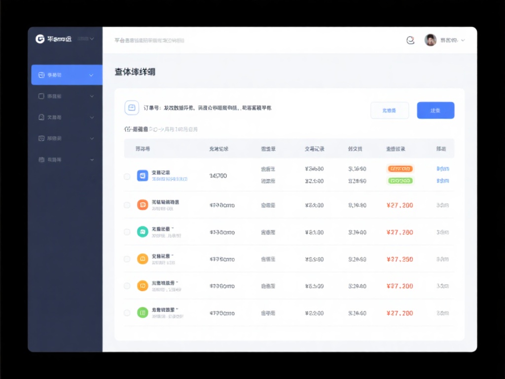 筛选和查看具体明细
平台一般支持按时间、金额或交